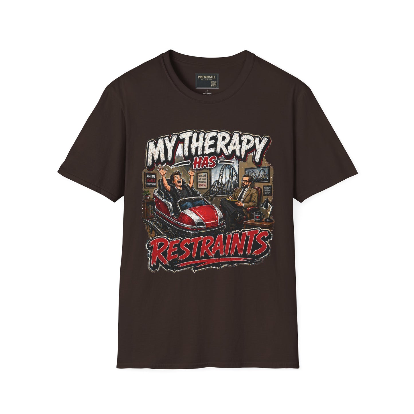 ‘My Therapy Has Restraints' Roller Coaster Tee