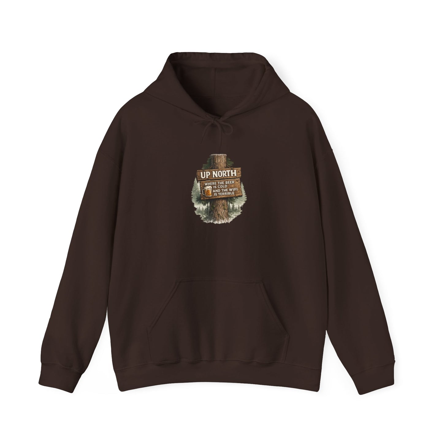 ‘Up North' Wood Sign Hoodie