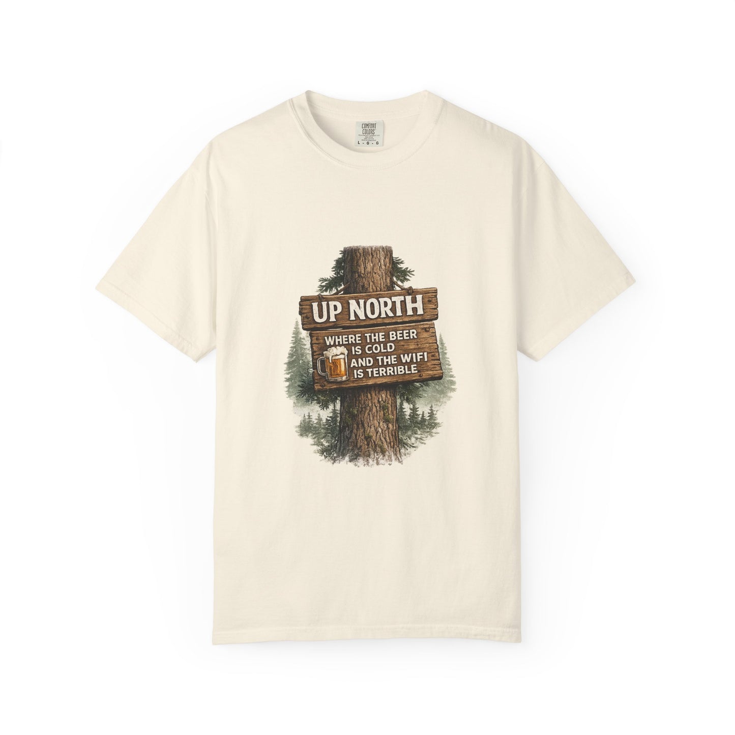 ‘Up North’ Wood Sign Tee