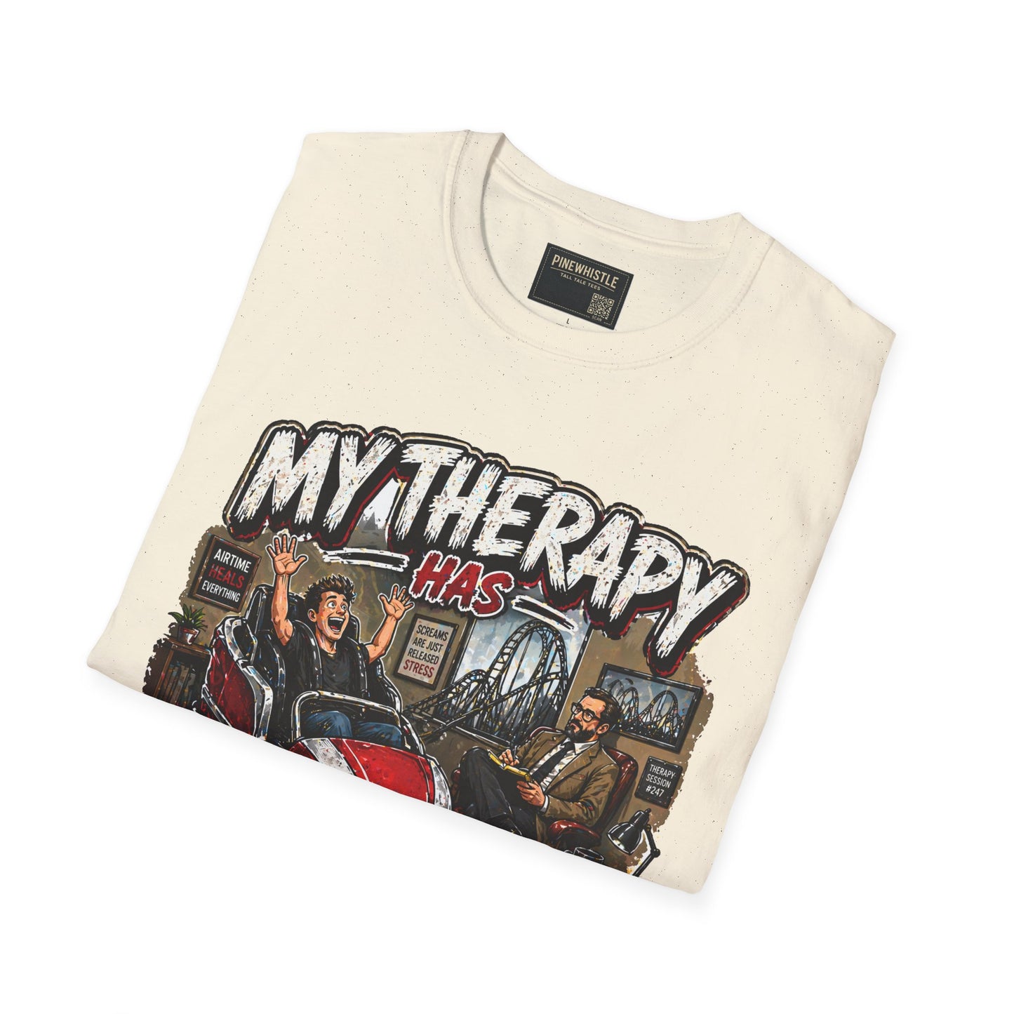 ‘My Therapy Has Restraints' Roller Coaster Tee