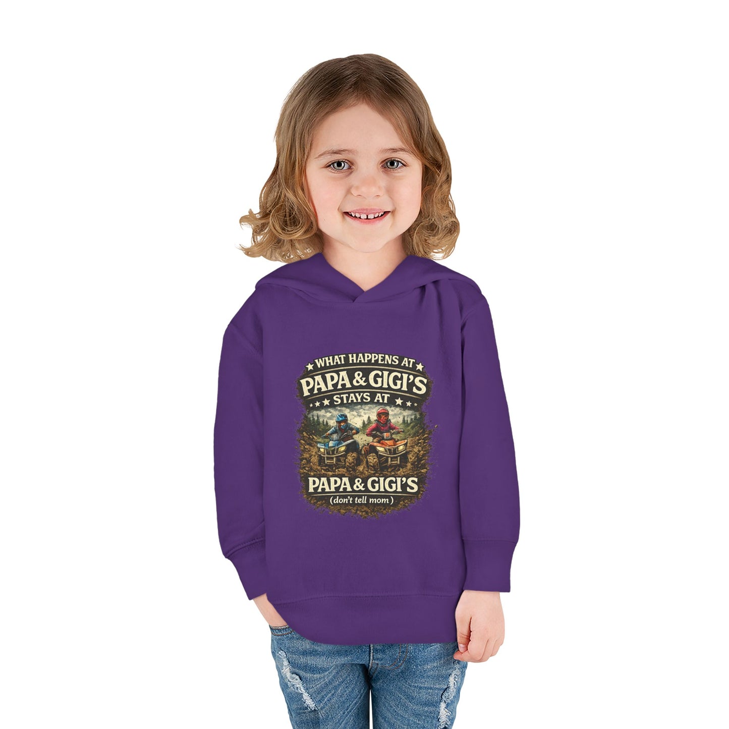 ‘What Happens at Papa & Gigi's Stays at Papa & Gigi's’ Toddler Hoodie