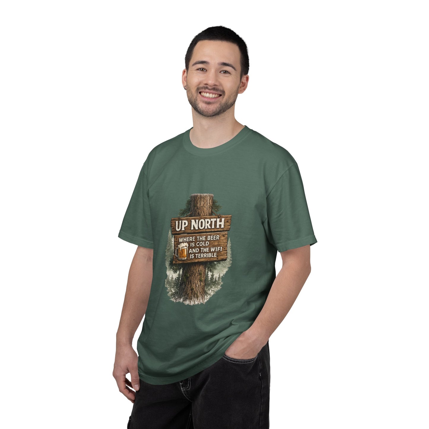 ‘Up North’ Wood Sign Tee