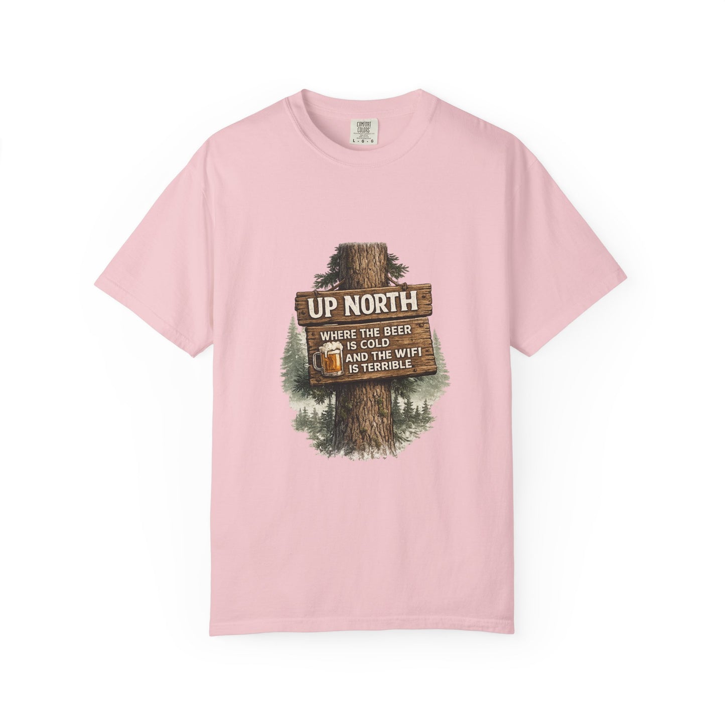 ‘Up North’ Wood Sign Tee