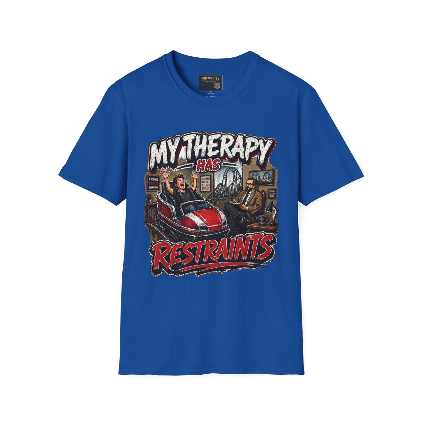 ‘My Therapy Has Restraints' Roller Coaster Tee