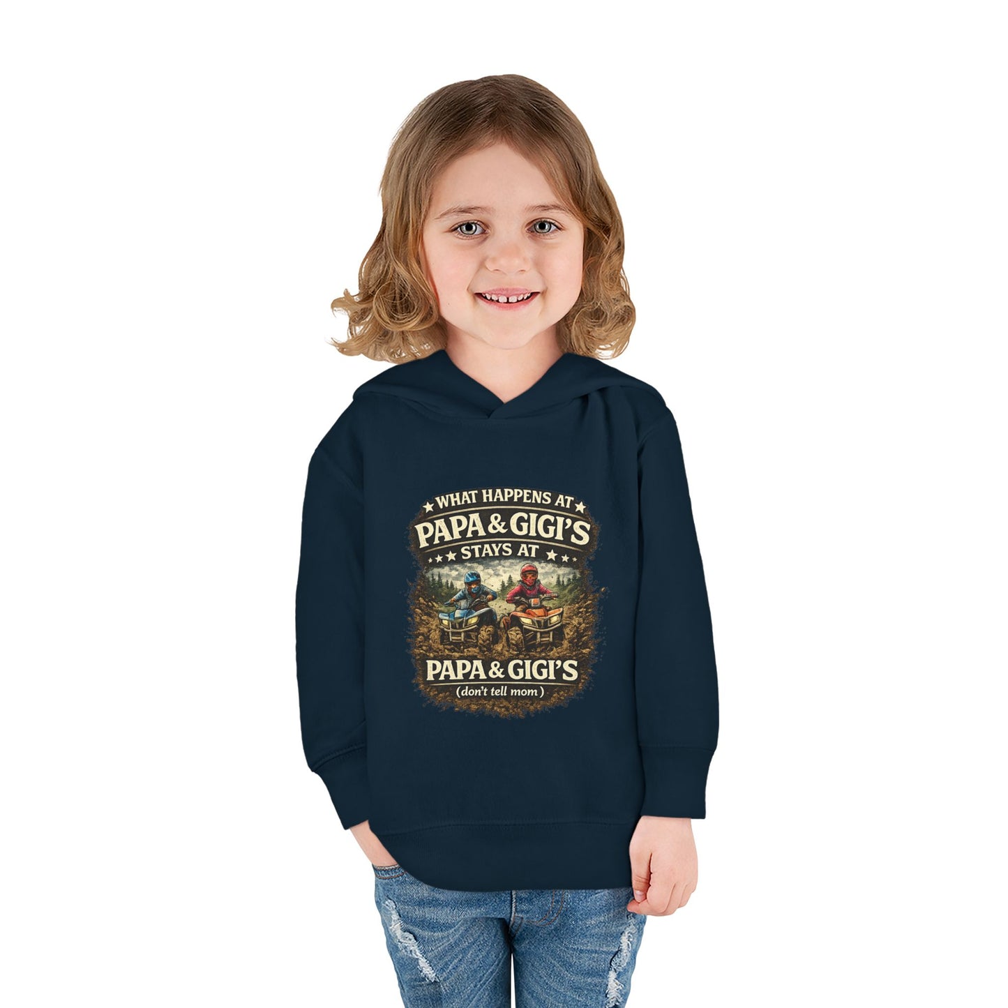 ‘What Happens at Papa & Gigi's Stays at Papa & Gigi's’ Toddler Hoodie