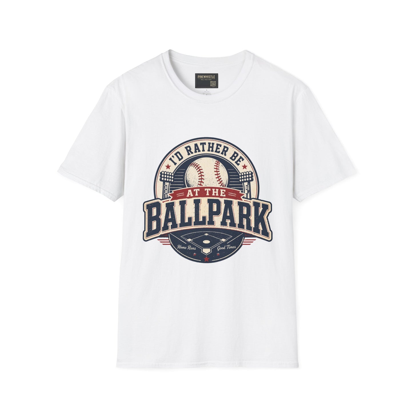 ‘I'd Rather Be At The Ballpark’ Baseball Tee