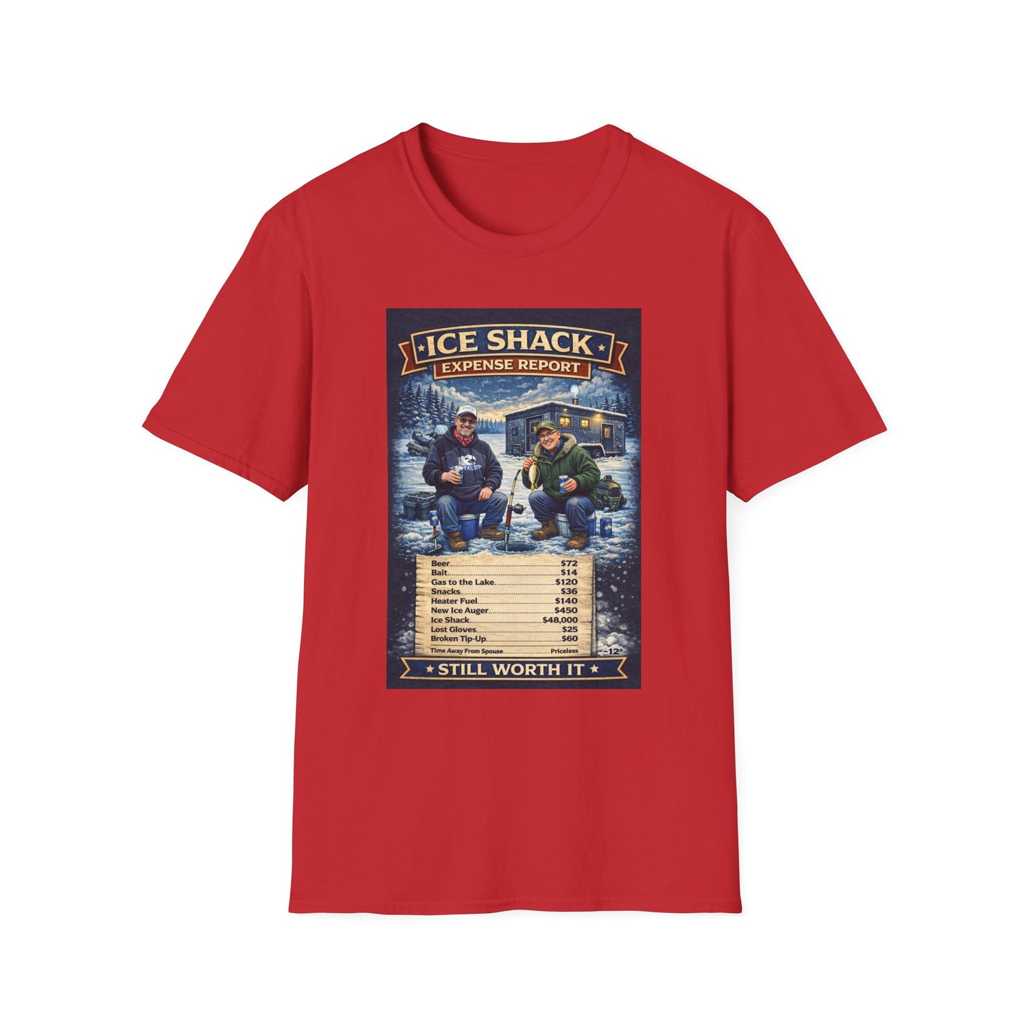 ‘Ice Shack Expense’ Report Tee