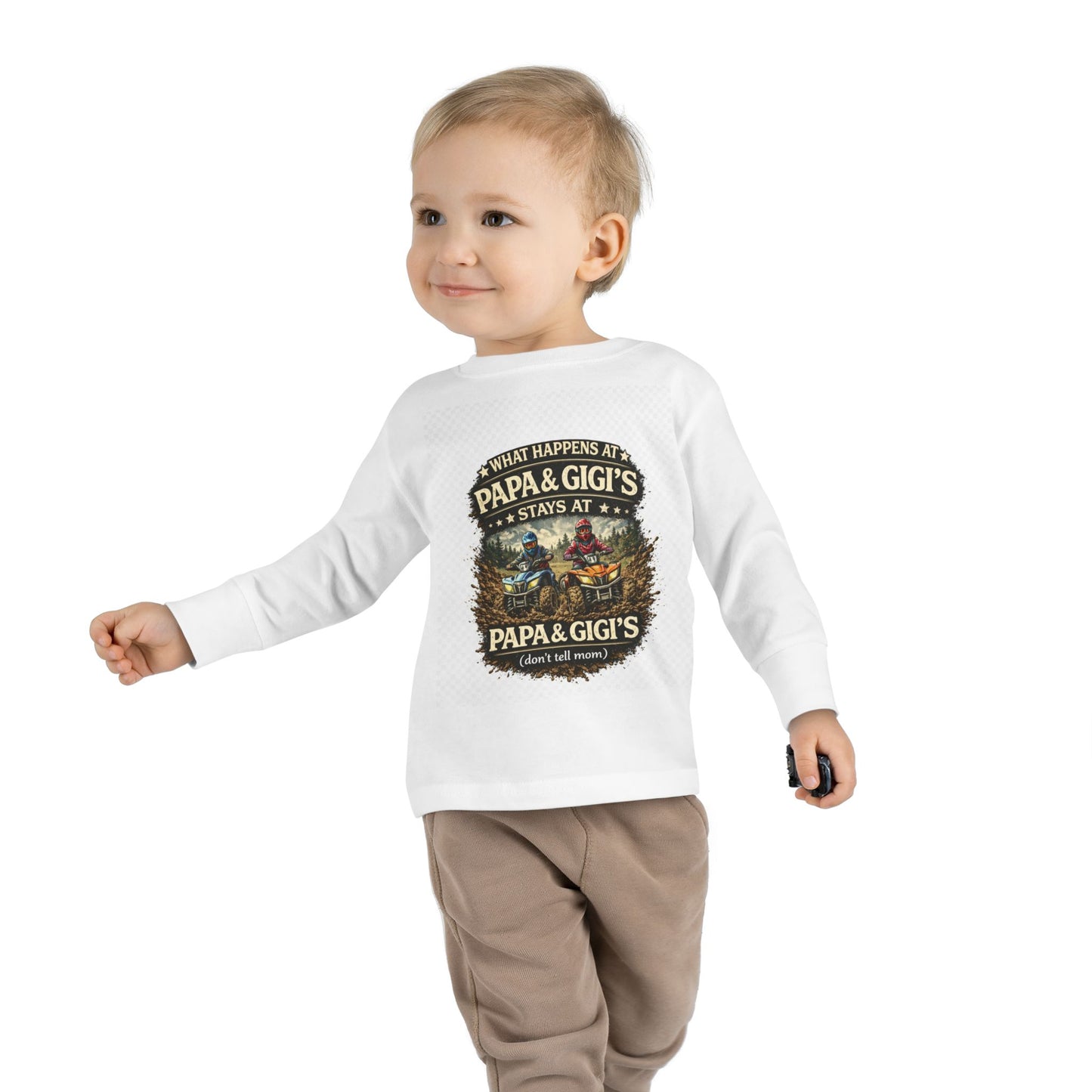 ‘What Happens at Papa & Gigi's Stays at Papa & Gigi's’ Toddler Tee