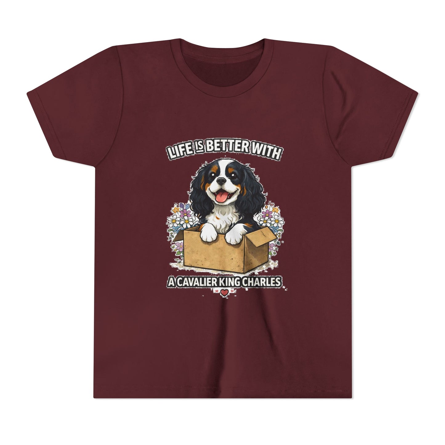 ‘Life Is Better With A Cavalier King Charles’ Youth Tee