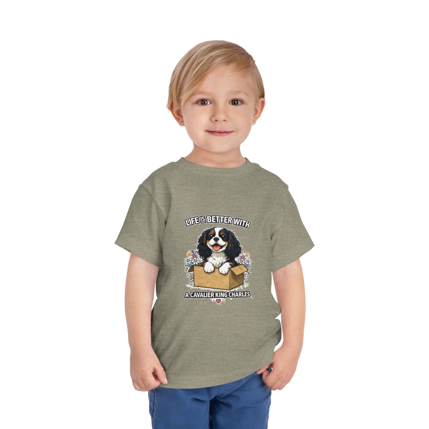 ‘Life’s Better With a Cavalier King Charles’ Toddler Tee