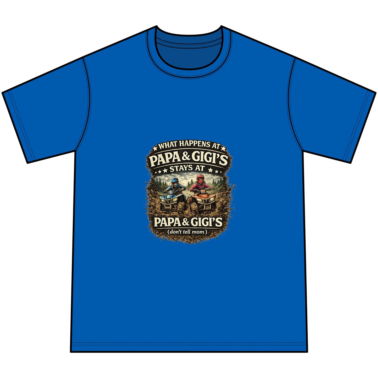 ‘What Happens at Papa & Gigi's Stays at Papa & Gigi's’ dyed Tee
