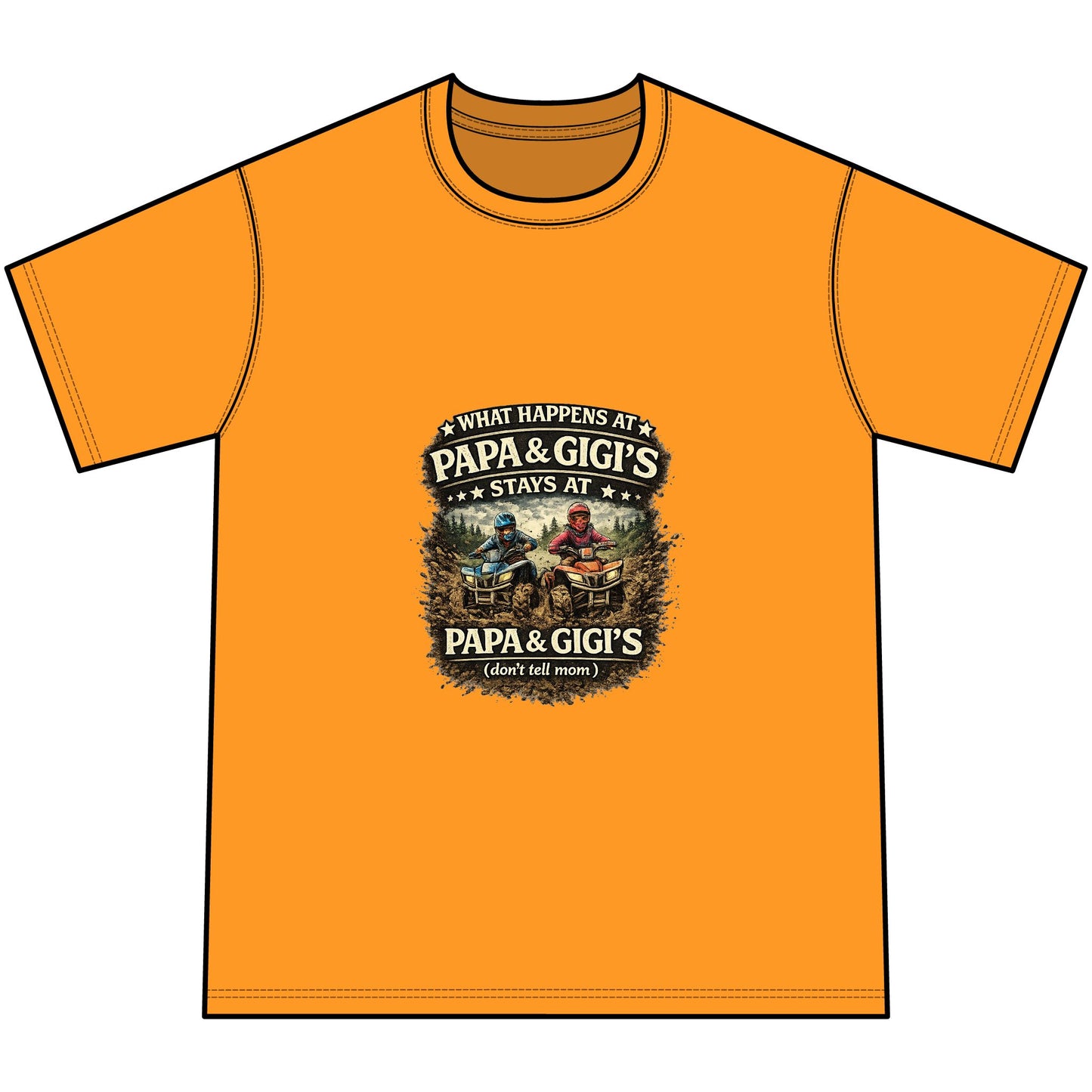 ‘What Happens at Papa & Gigi's Stays at Papa & Gigi's’ dyed Tee