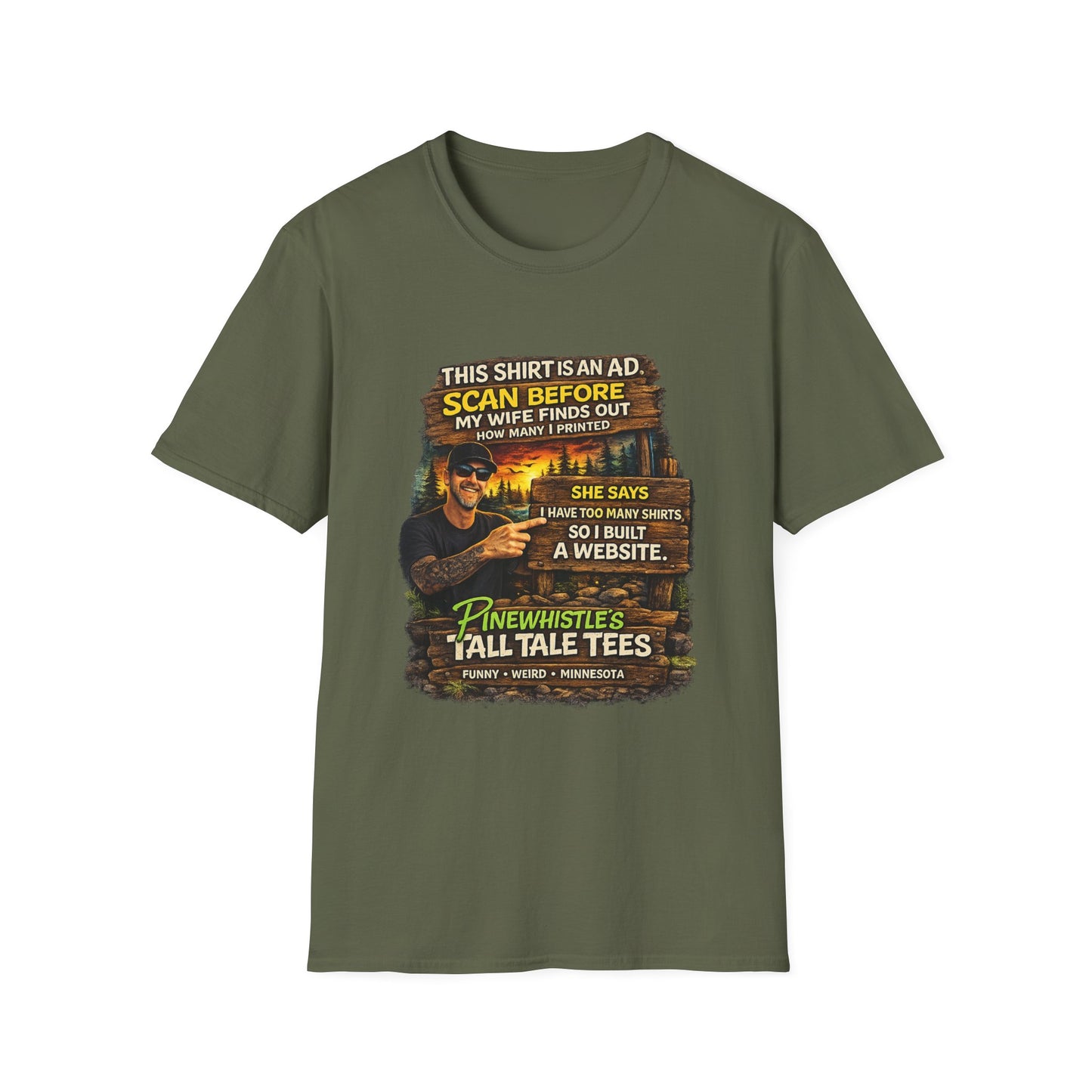 ‘Scan Before My Wife Finds Out’ Graphic Tee