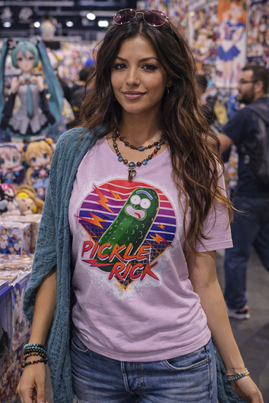 Pickle Rick Retro Graphic Tee