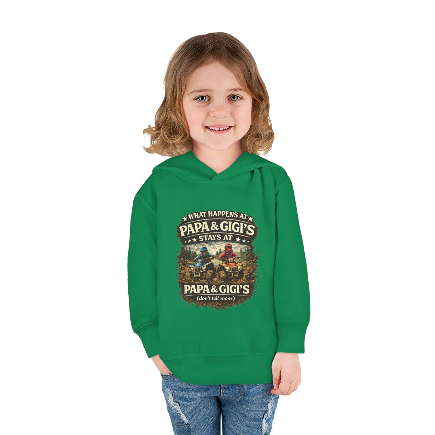 ‘What Happens at Papa & Gigi's Stays at Papa & Gigi's’ Toddler Hoodie