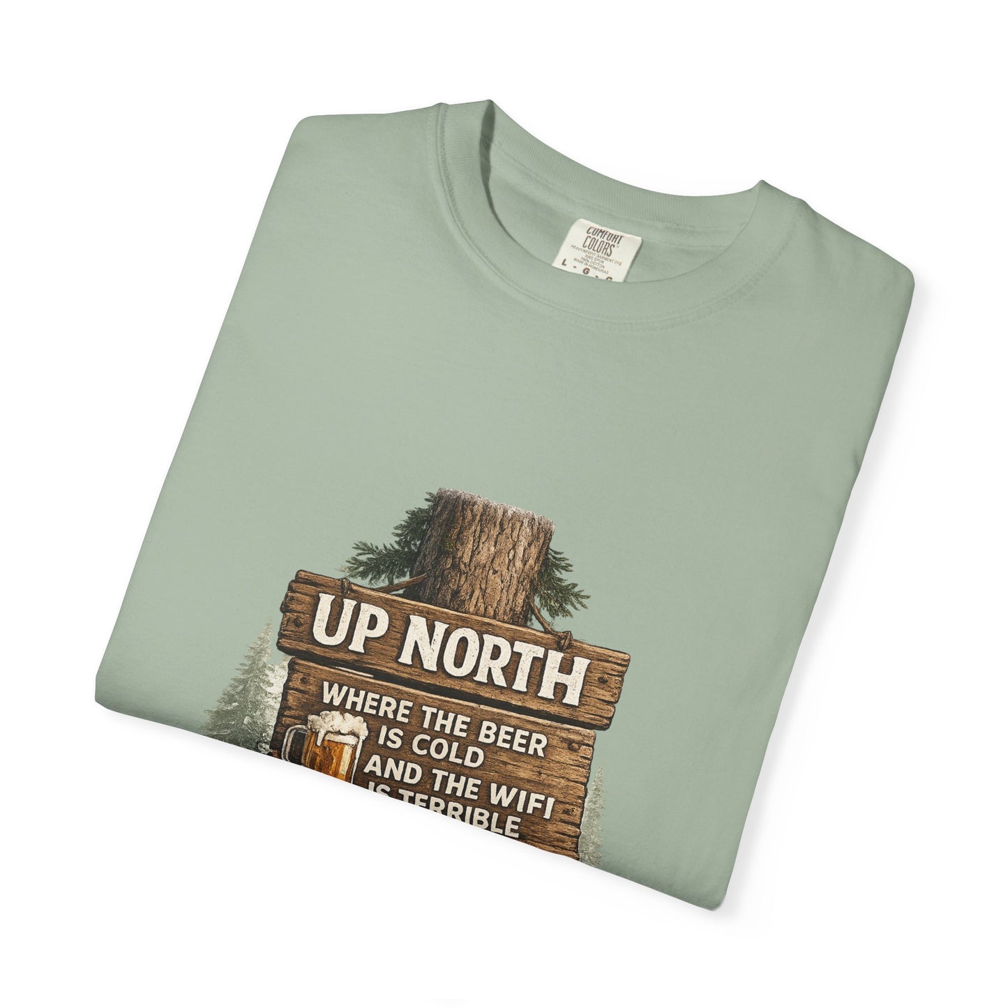 ‘Up North’ Wood Sign Tee