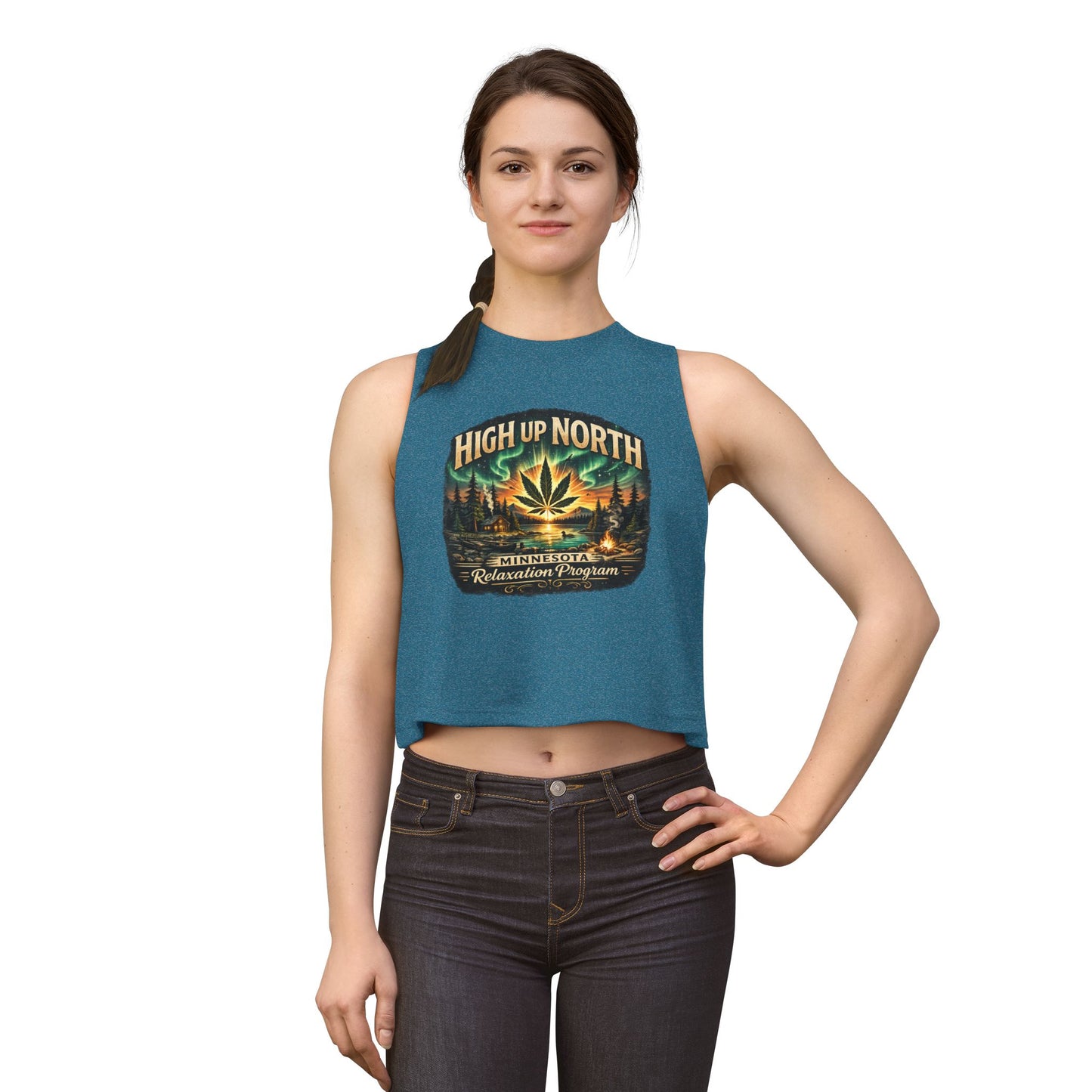‘High Up North’ Women’s Crop Top Tank