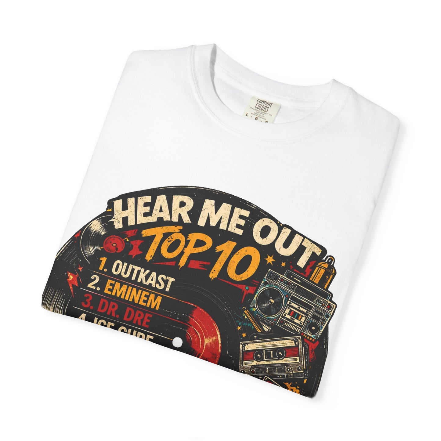 ‘Hear Me Out’ Top 10 Rap Legends Tee
