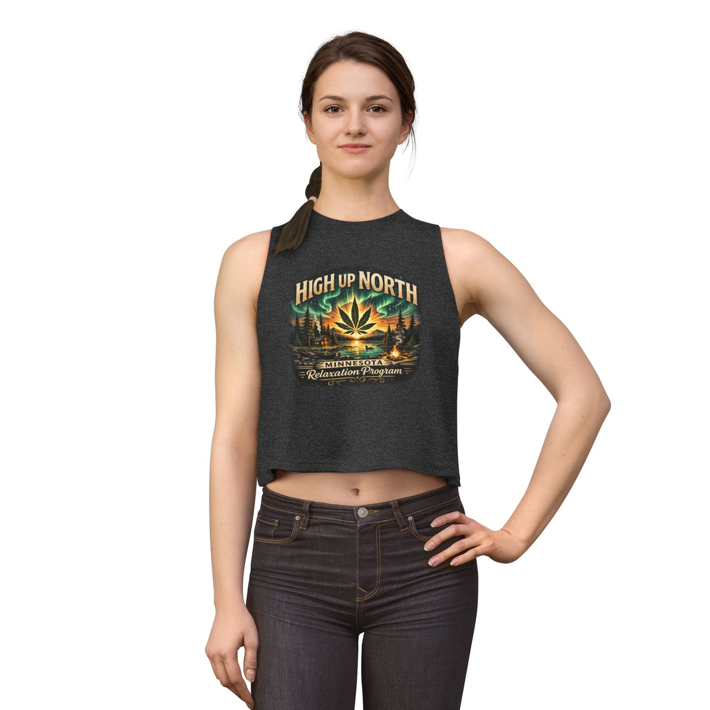 ‘High Up North’ Women’s Crop Top Tank