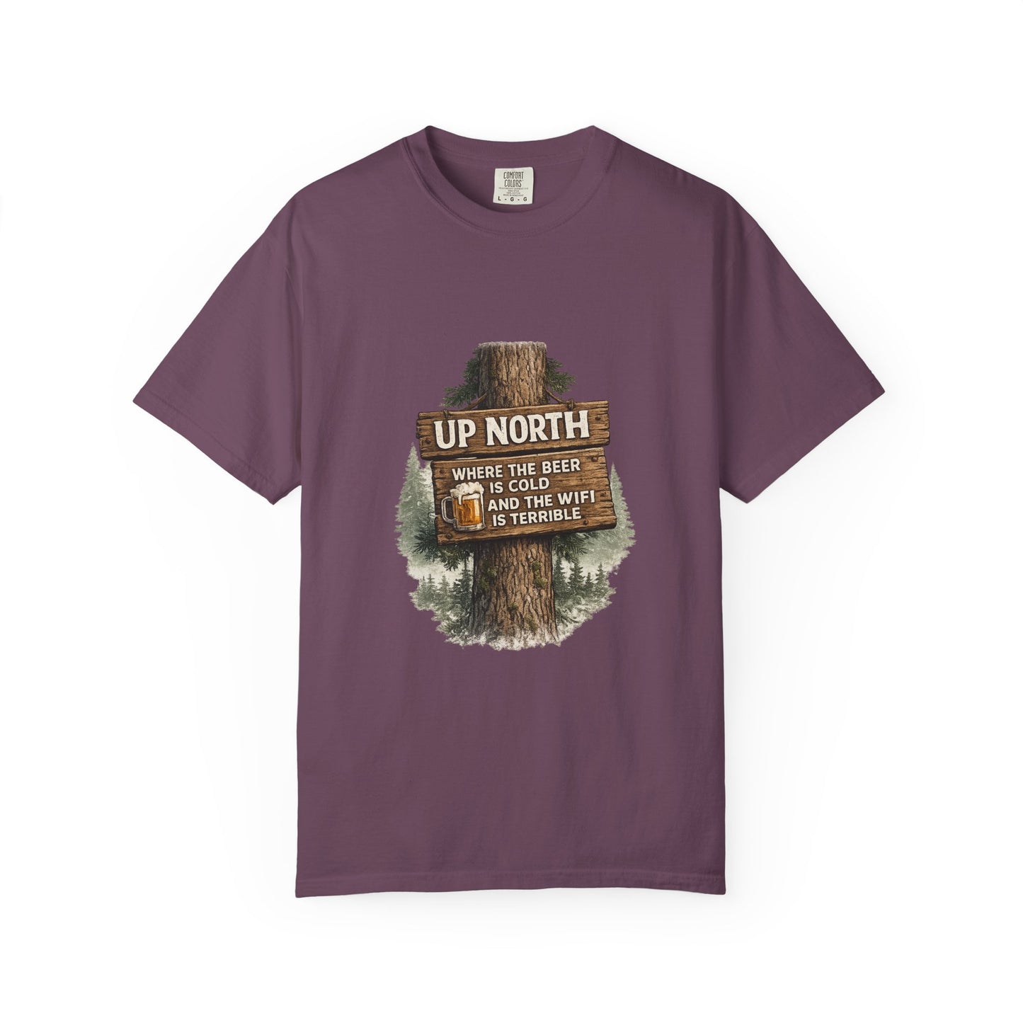 ‘Up North’ Wood Sign Tee