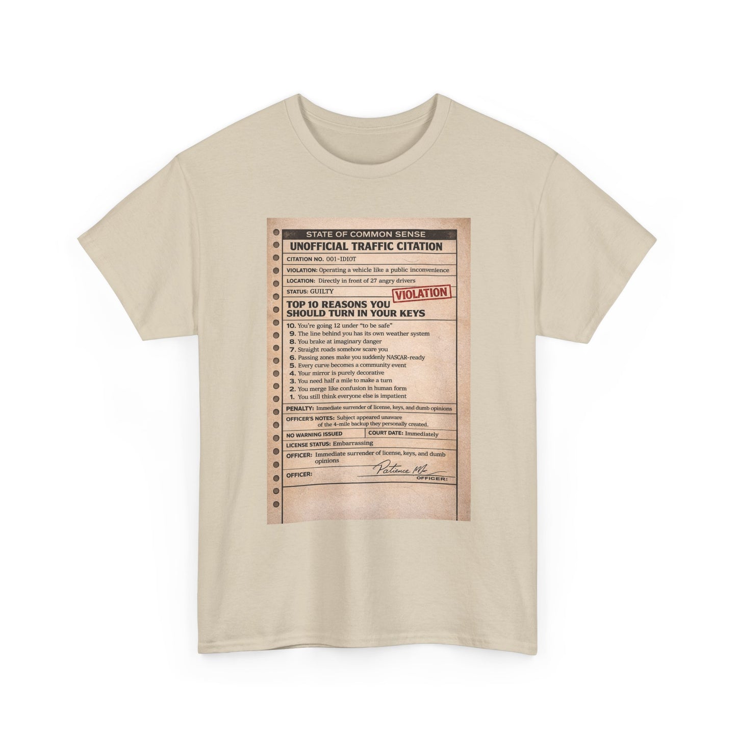 ‘You Can’t Drive’ tee