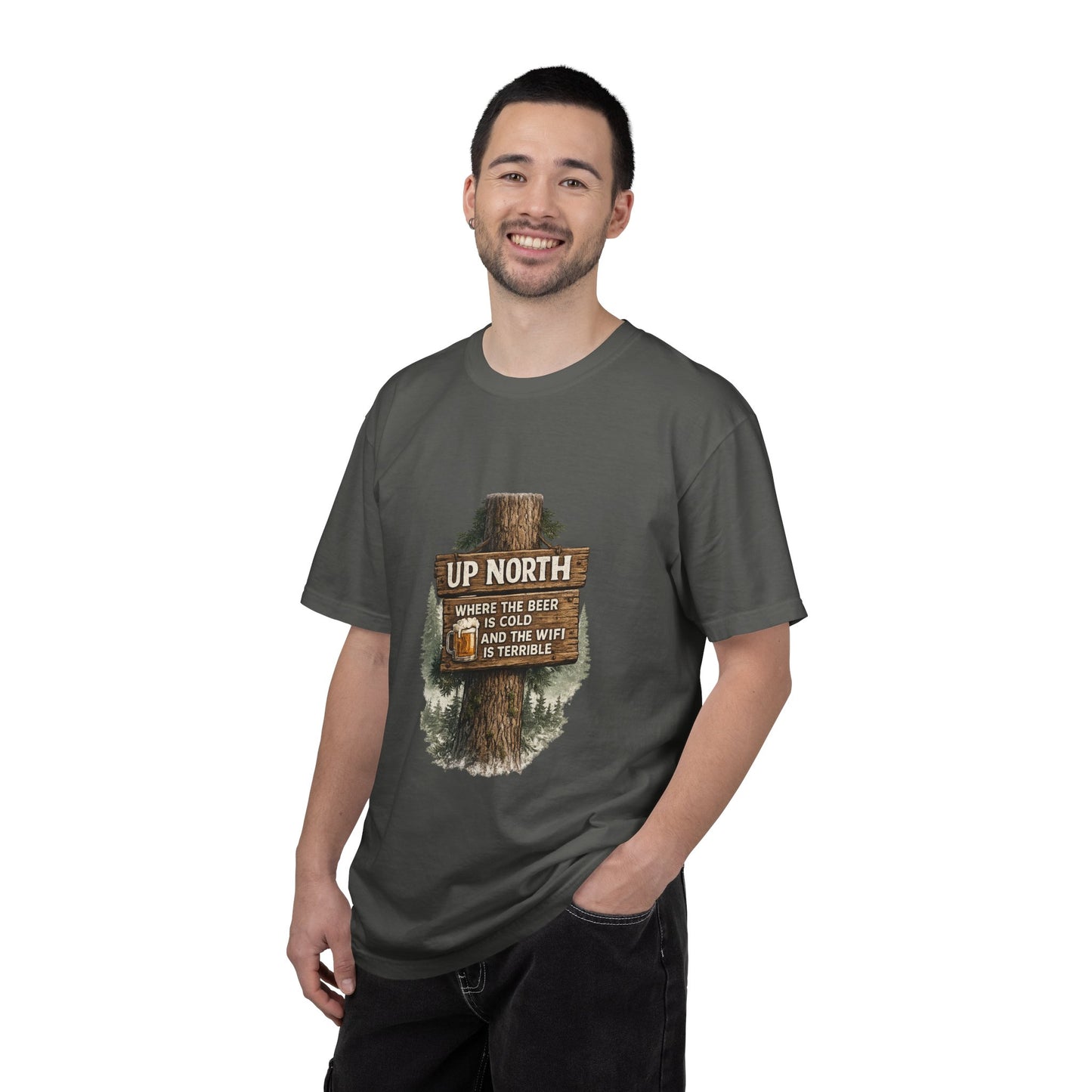 ‘Up North’ Wood Sign Tee