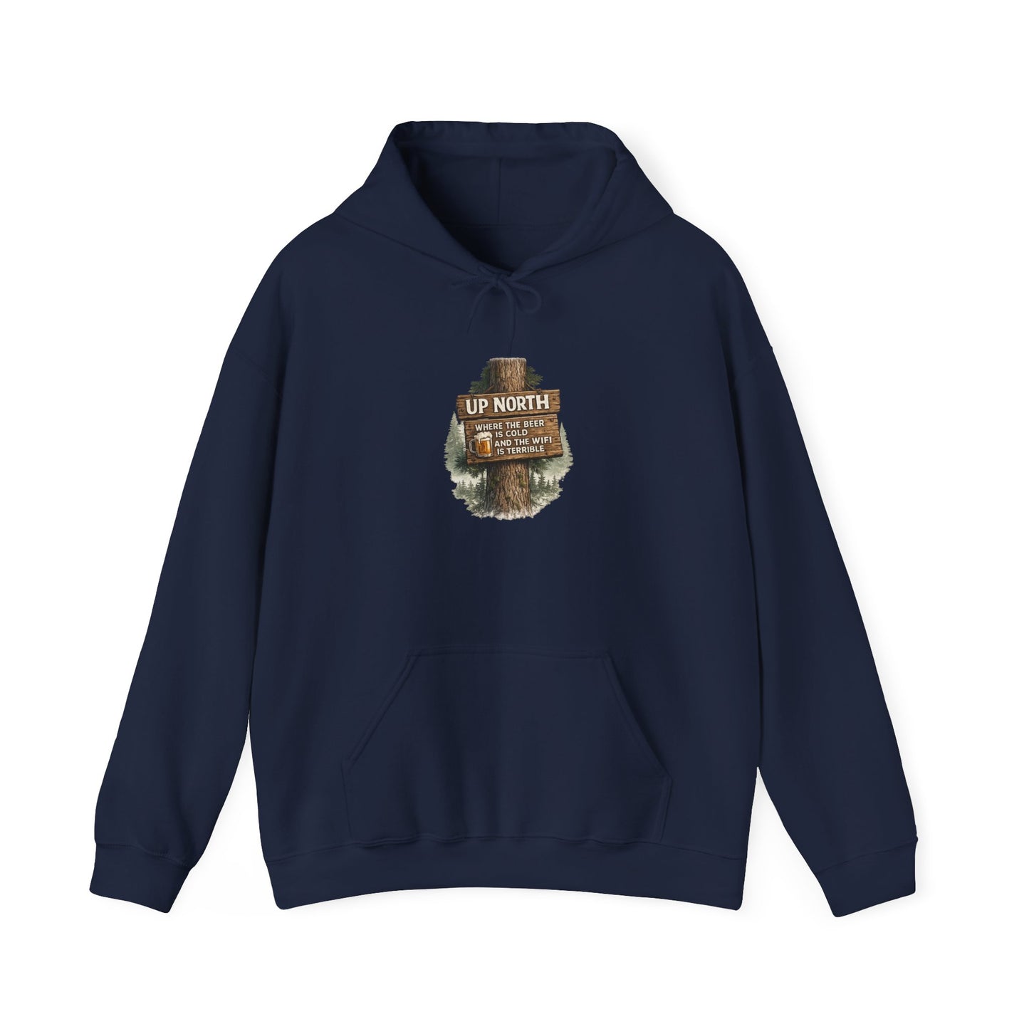 ‘Up North' Wood Sign Hoodie