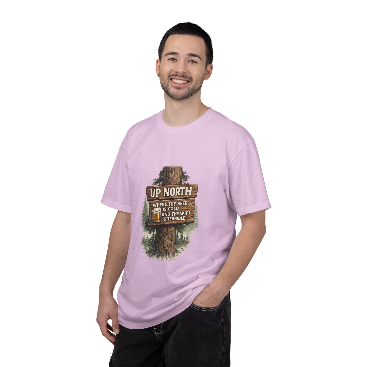 ‘Up North’ Wood Sign Tee