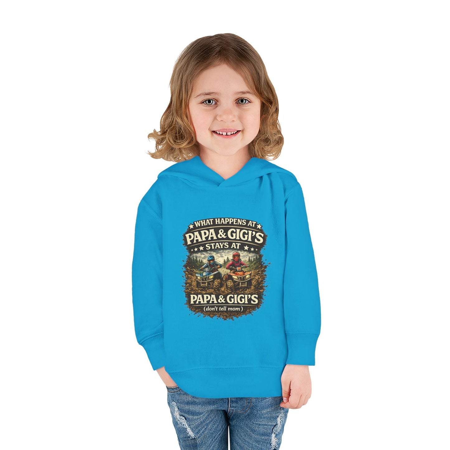 ‘What Happens at Papa & Gigi's Stays at Papa & Gigi's’ Toddler Hoodie