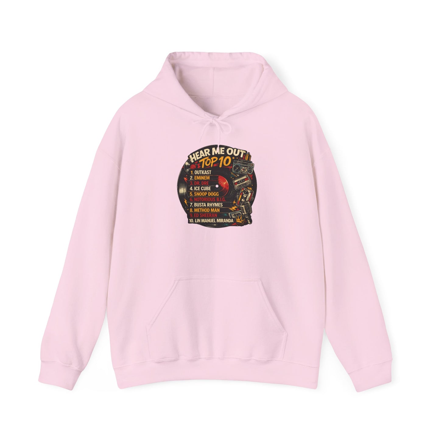 ‘Hear Me Out ’Top 10 Rap Legends Hoodie