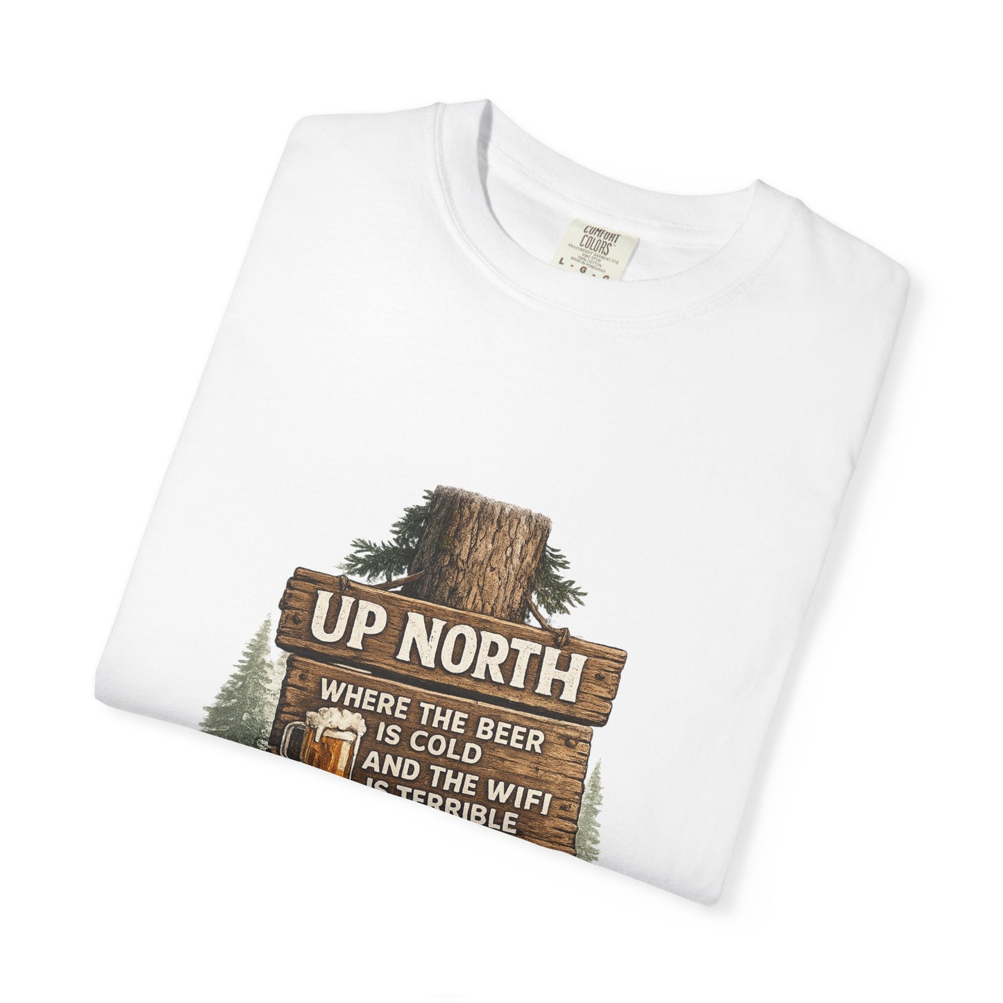 ‘Up North’ Wood Sign Tee