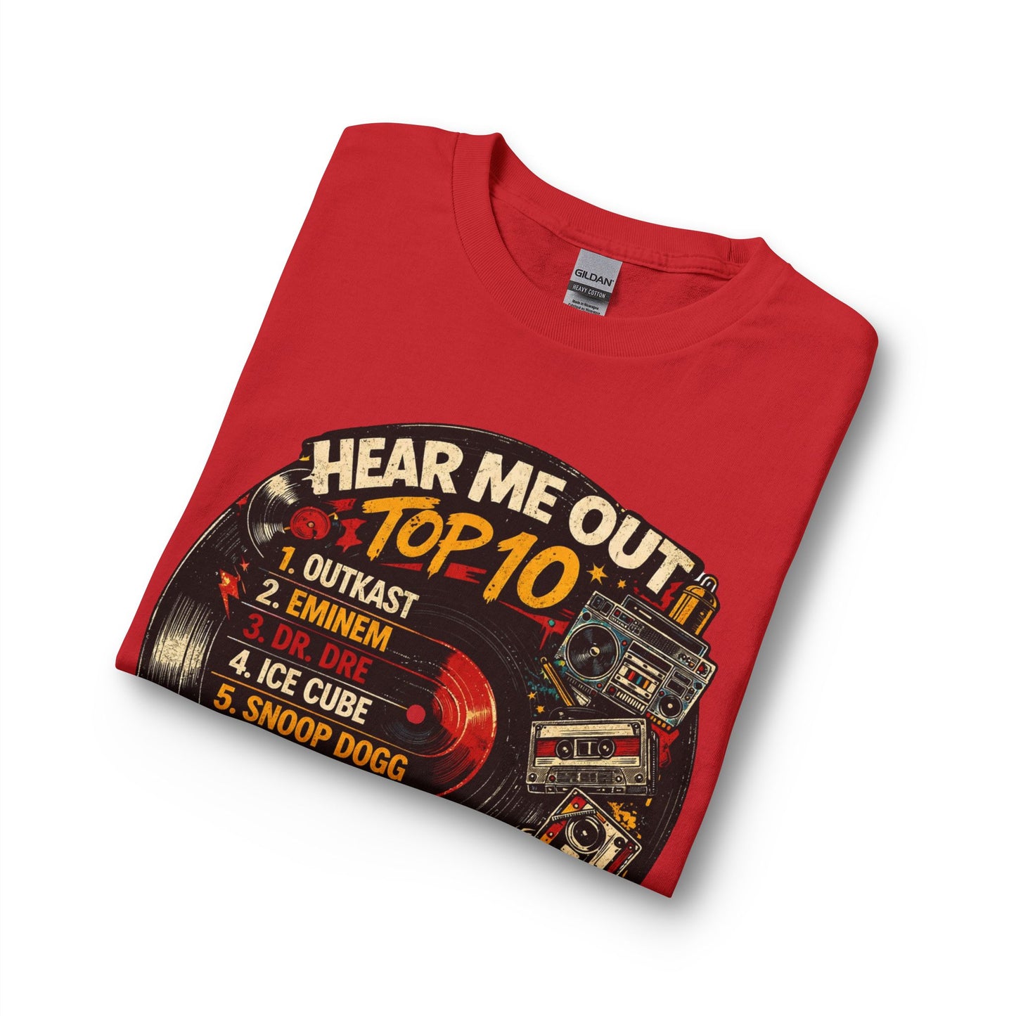 ‘Hear Me Out’ Top 10 Rap Legends Vintage Long Sleeve Tee