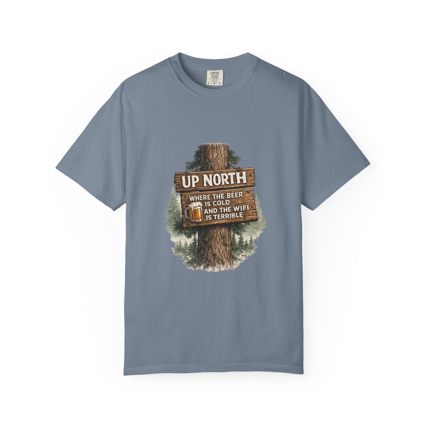 ‘Up North’ Wood Sign Tee