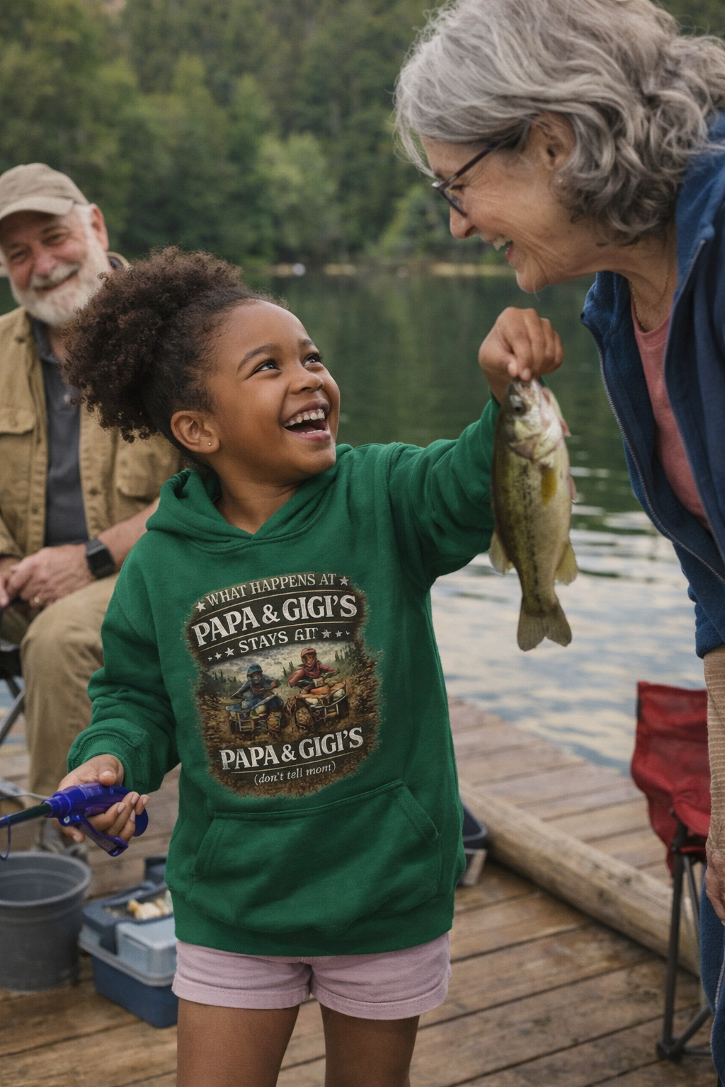 ‘What Happens at Papa & Gigi's Stays at Papa & Gigi's’ Toddler Hoodie