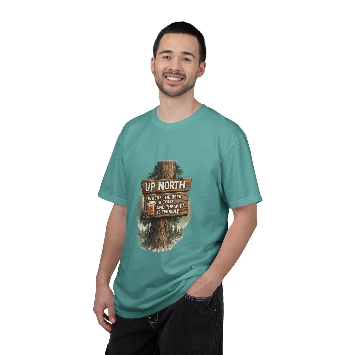‘Up North’ Wood Sign Tee