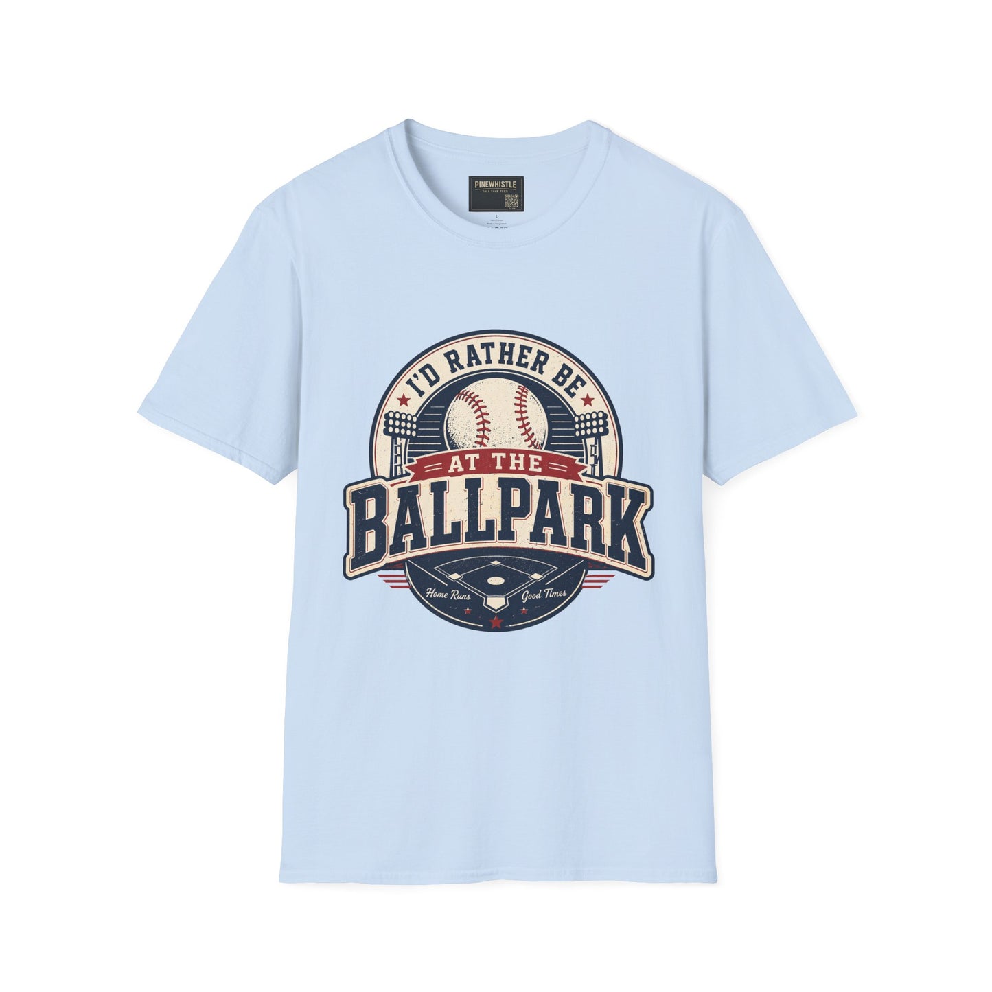 ‘I'd Rather Be At The Ballpark’ Baseball Tee