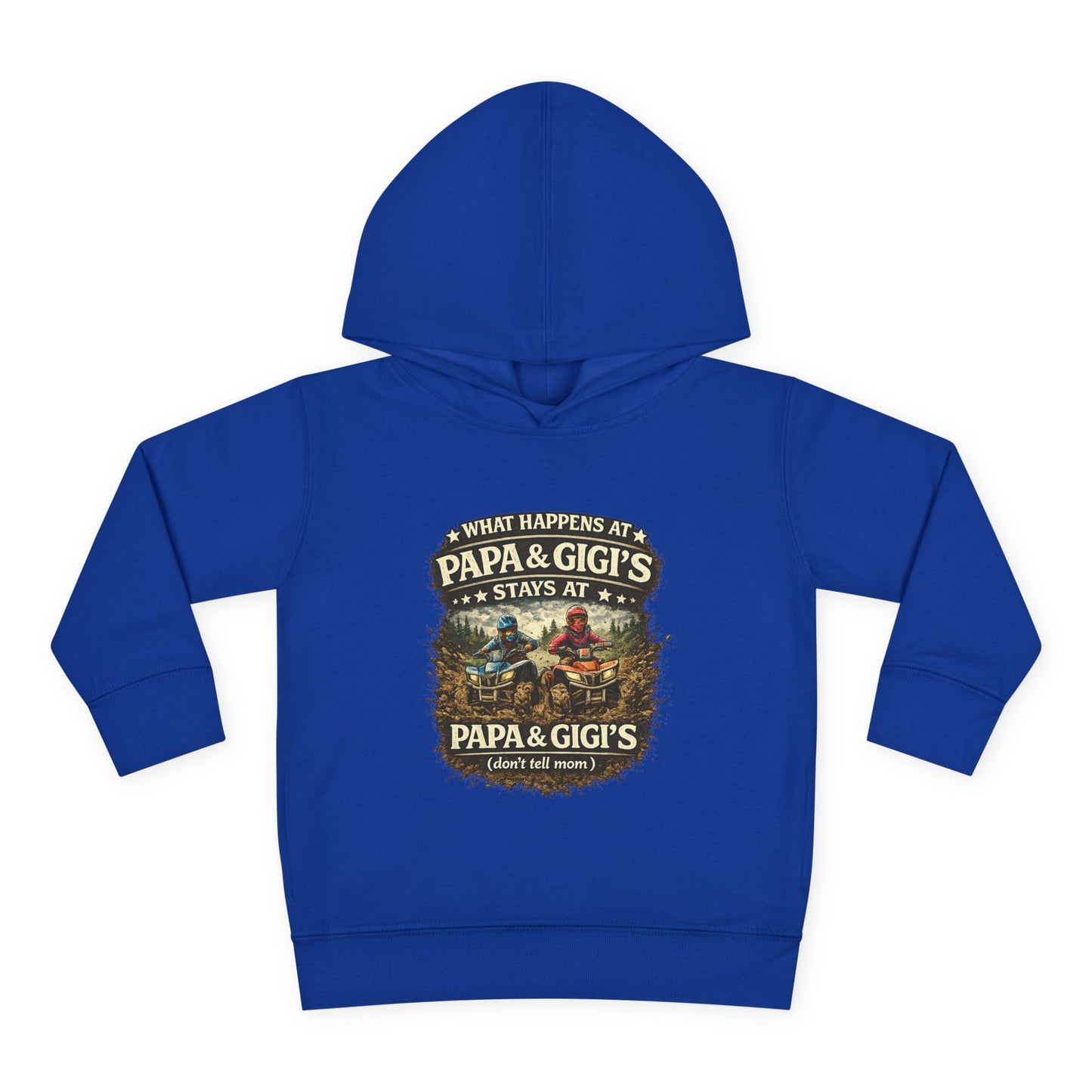 ‘What Happens at Papa & Gigi's Stays at Papa & Gigi's’ Toddler Hoodie