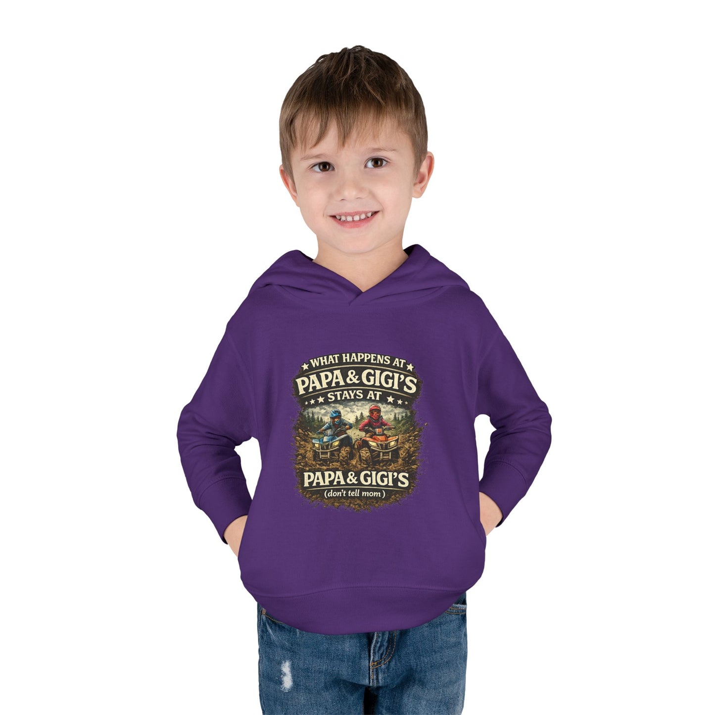‘What Happens at Papa & Gigi's Stays at Papa & Gigi's’ Toddler Hoodie