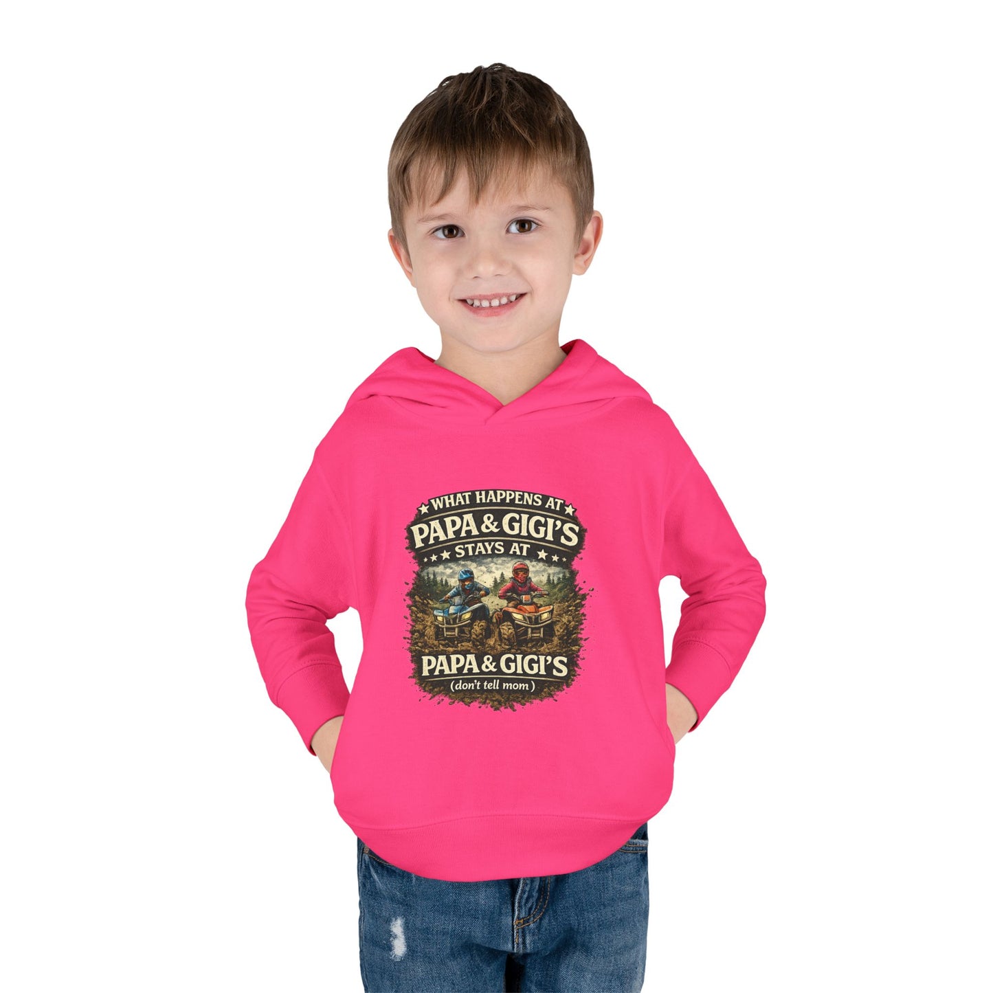 ‘What Happens at Papa & Gigi's Stays at Papa & Gigi's’ Toddler Hoodie