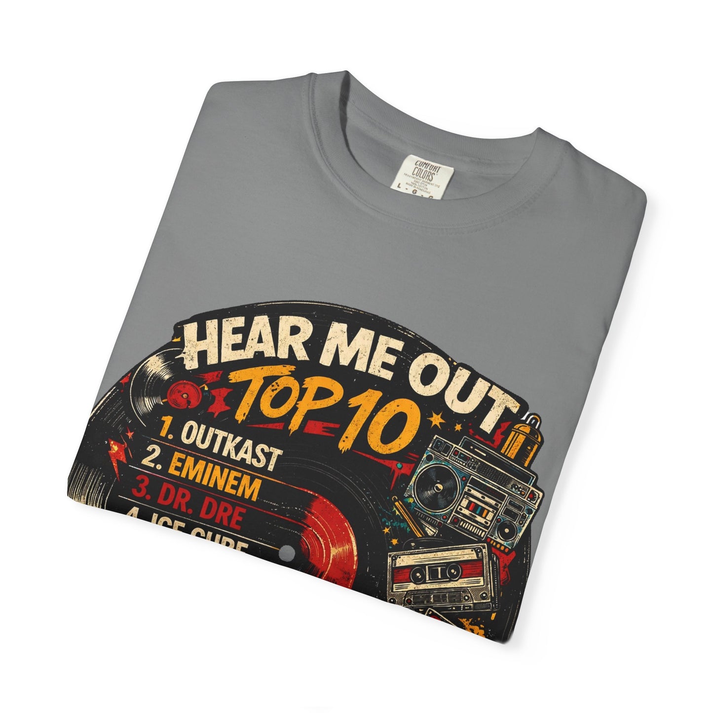 ‘Hear Me Out’ Top 10 Rap Legends Tee