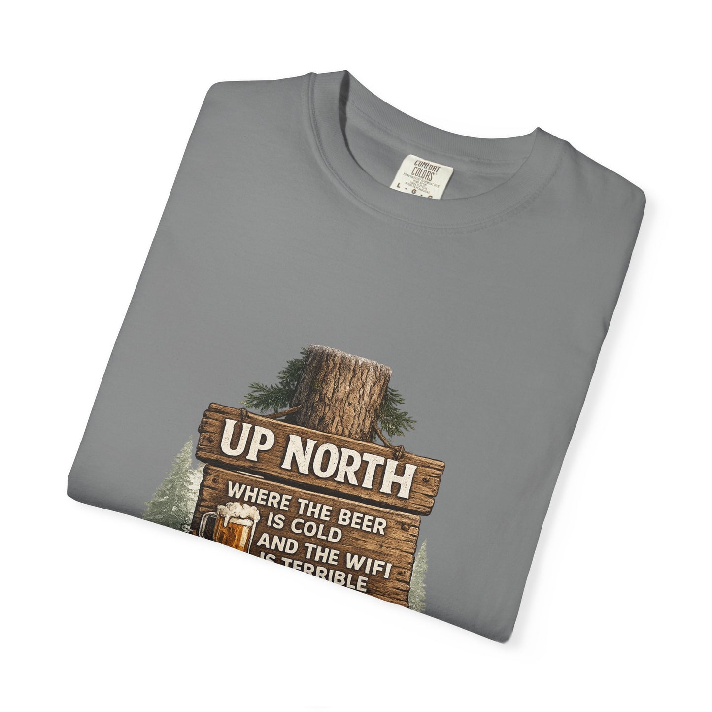 ‘Up North’ Wood Sign Tee
