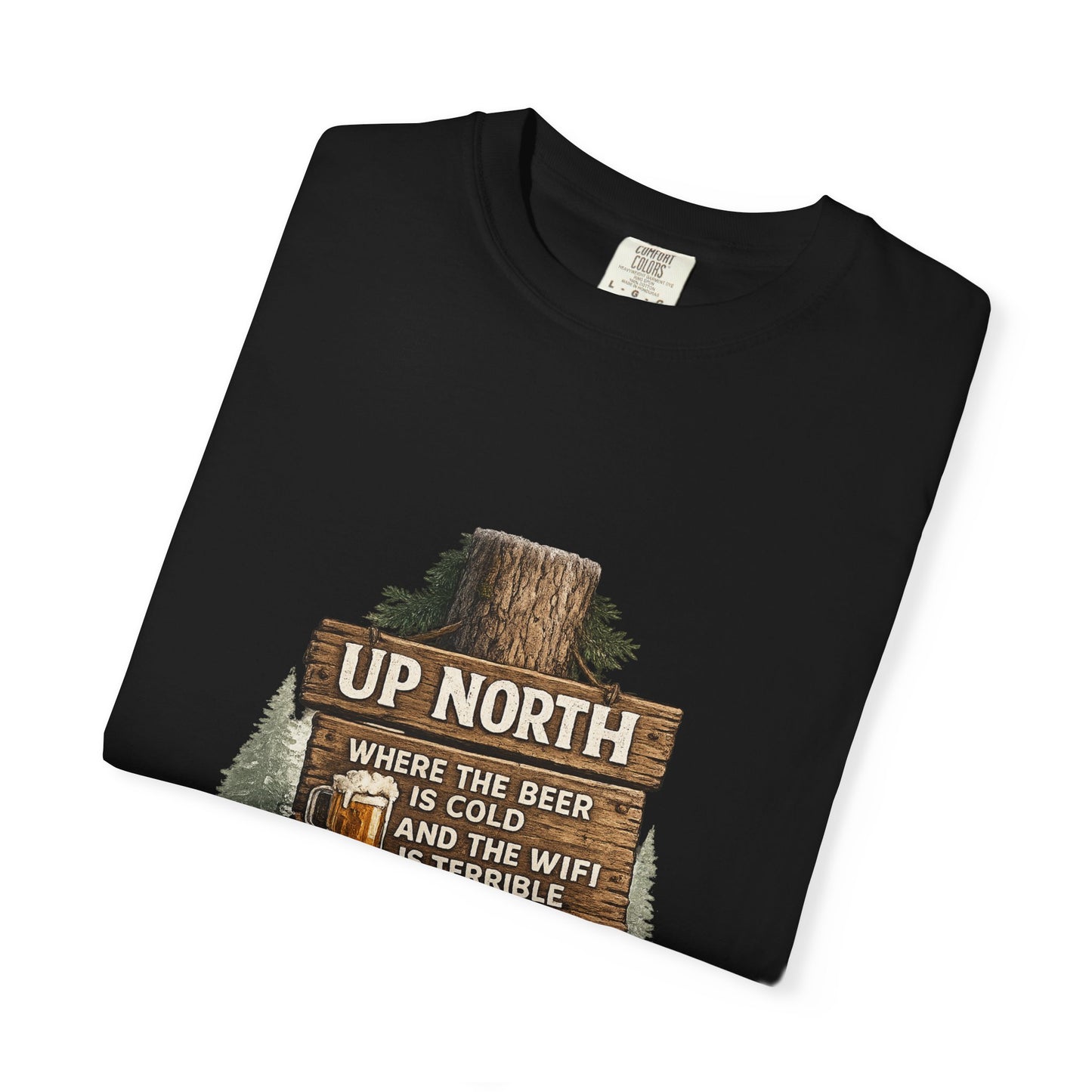 ‘Up North’ Wood Sign Tee