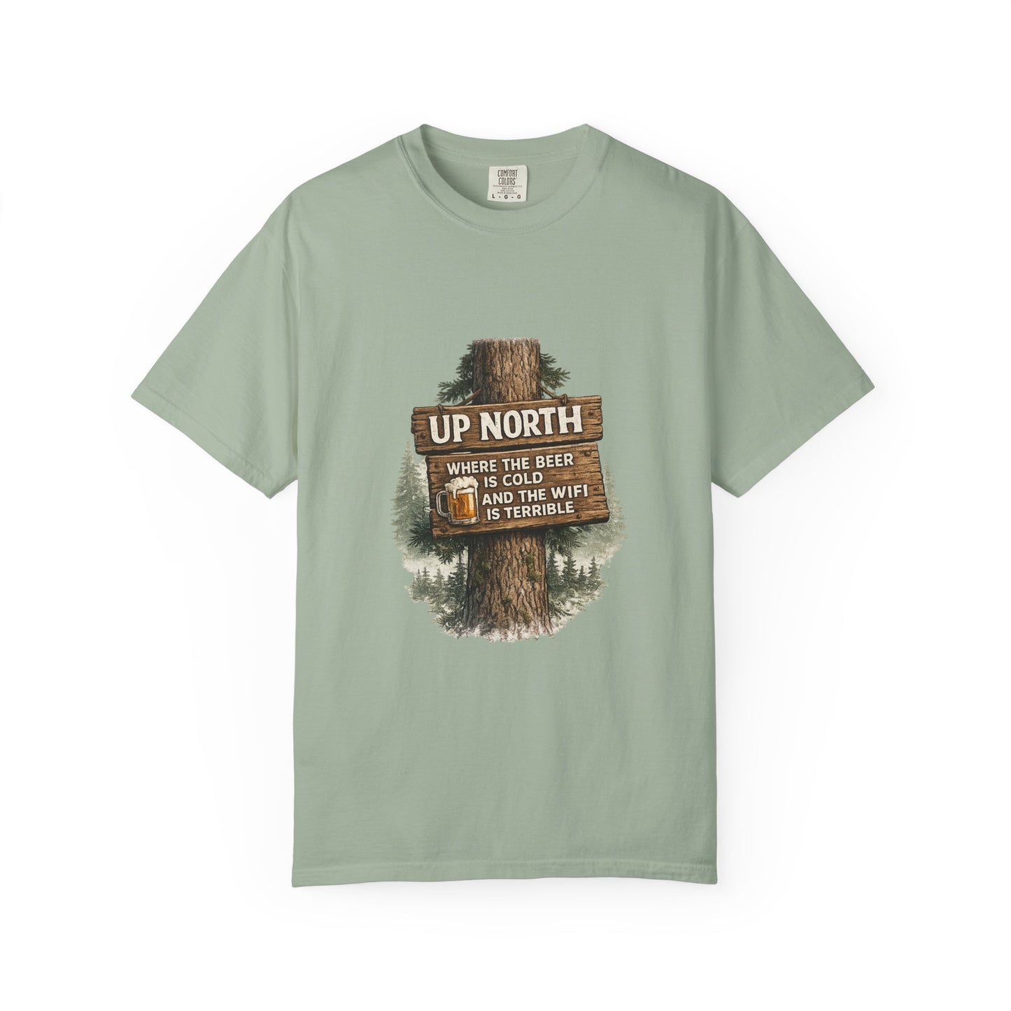 ‘Up North’ Wood Sign Tee
