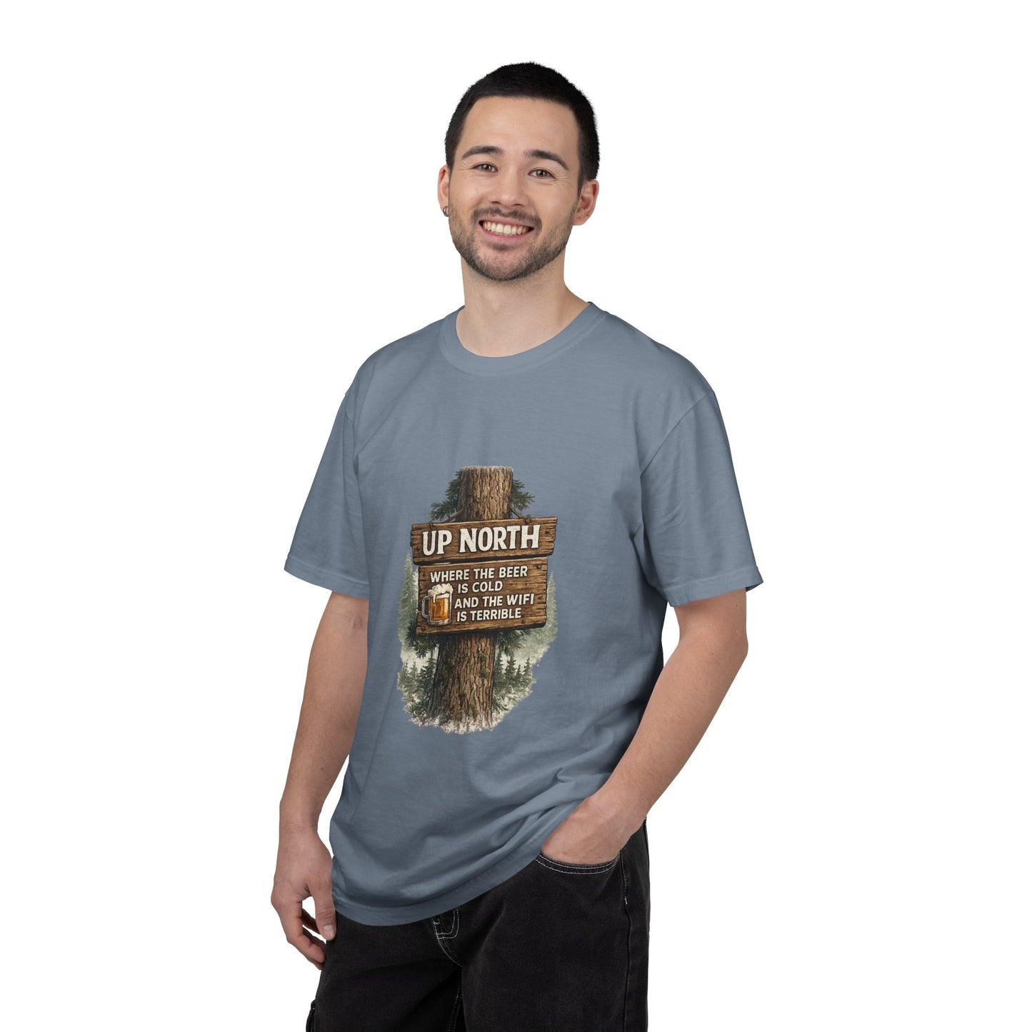 ‘Up North’ Wood Sign Tee