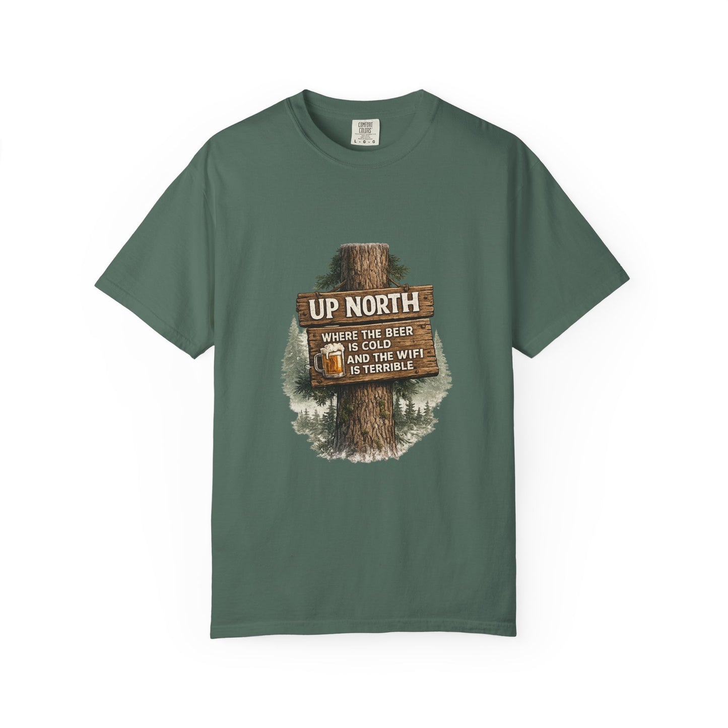 ‘Up North’ Wood Sign Tee