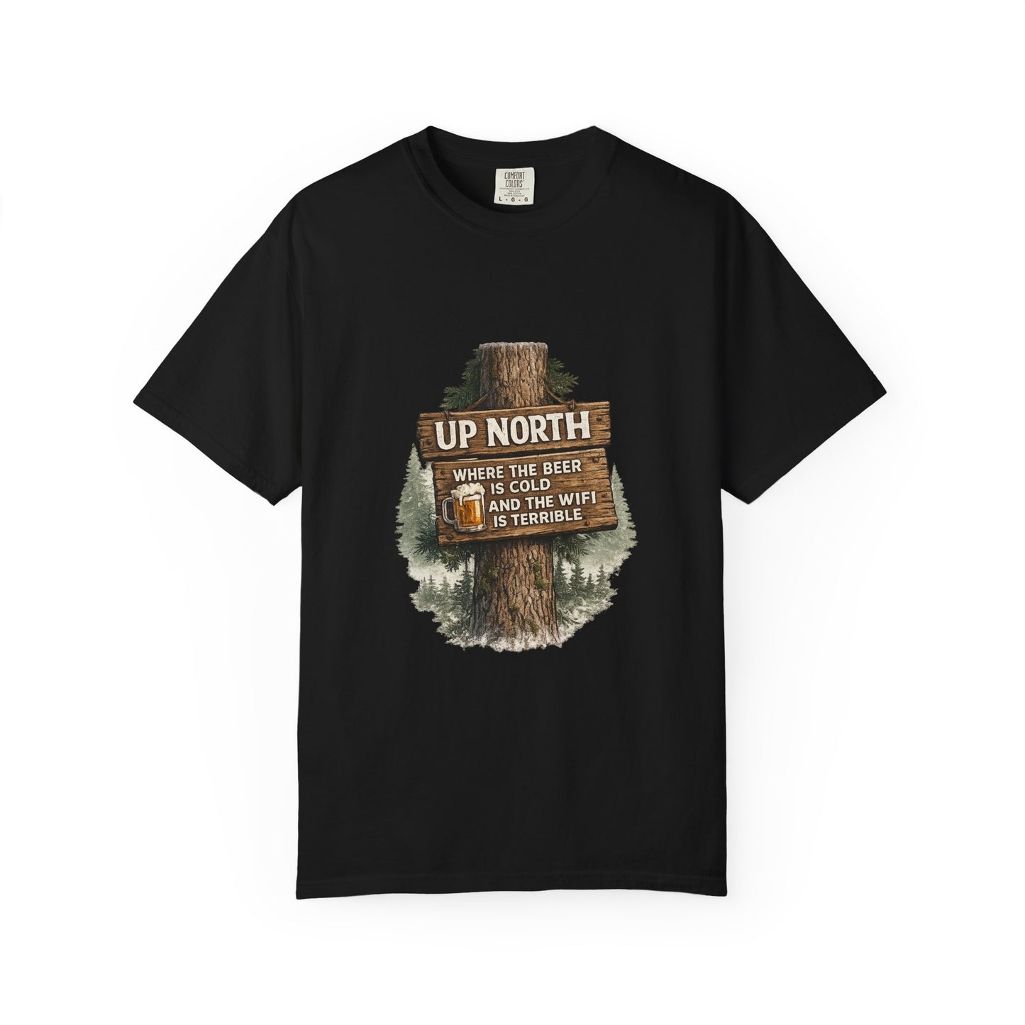 ‘Up North’ Wood Sign Tee