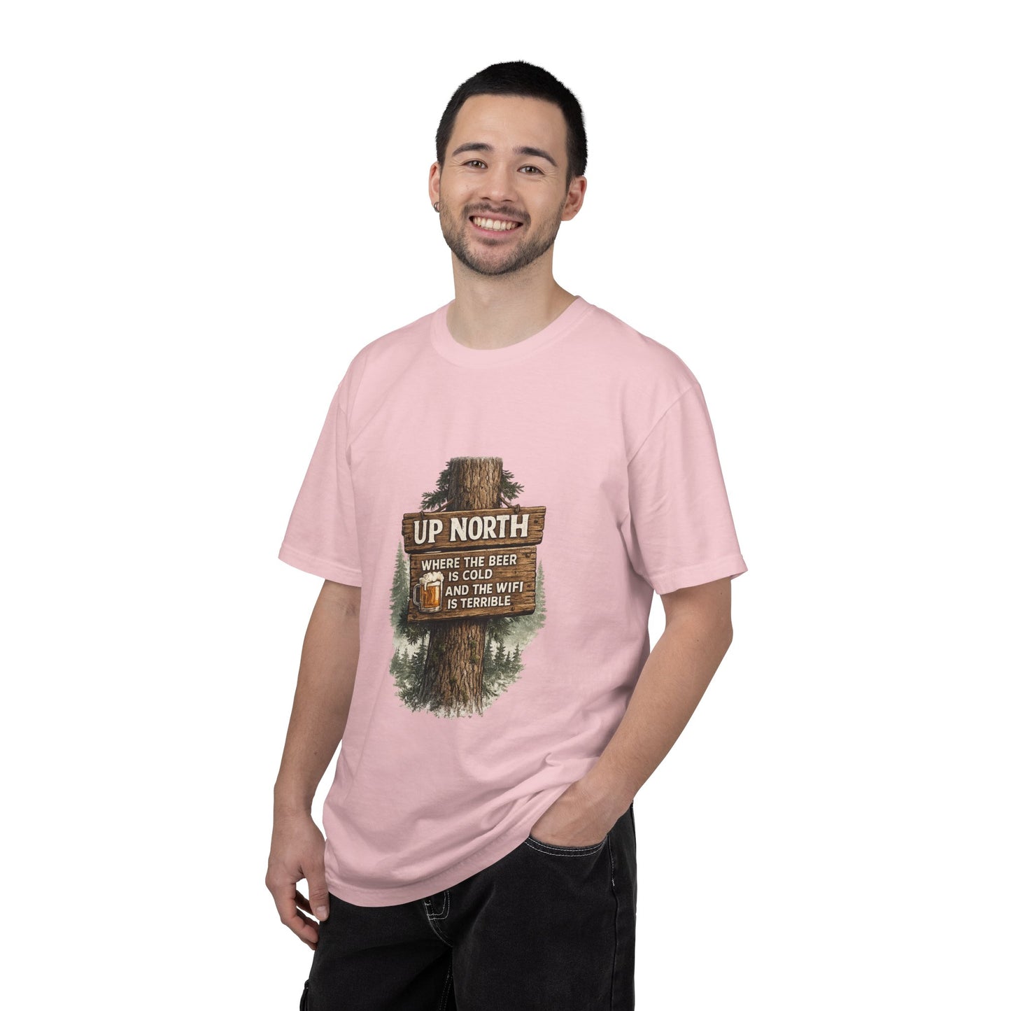 ‘Up North’ Wood Sign Tee