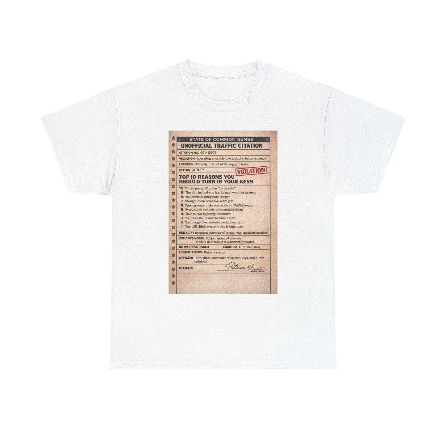 ‘You Can’t Drive’ tee
