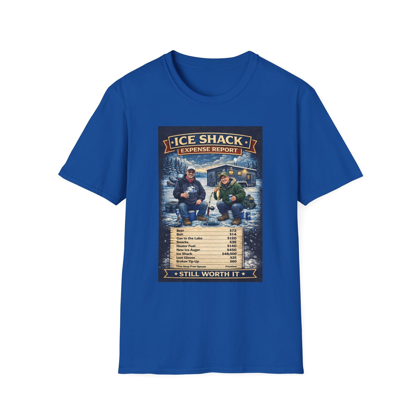 ‘Ice Shack Expense’ Report Tee