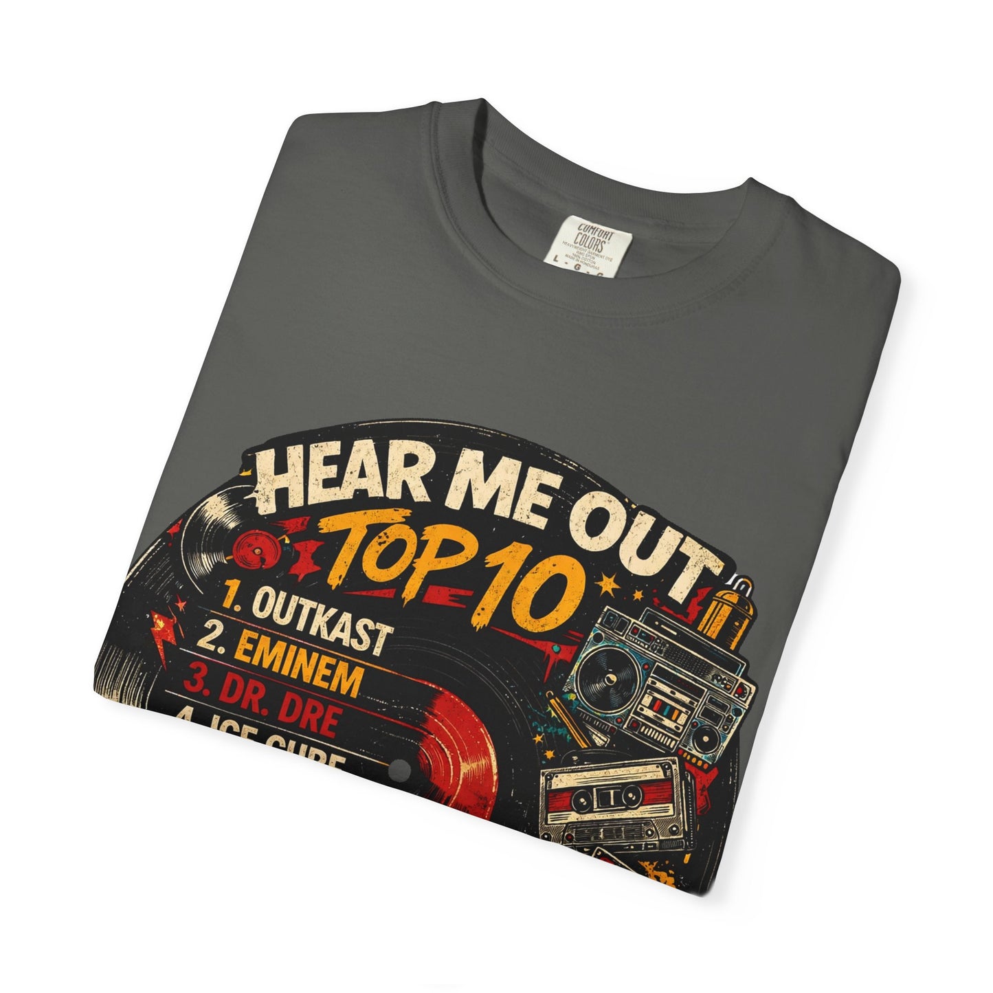 ‘Hear Me Out’ Top 10 Rap Legends Tee